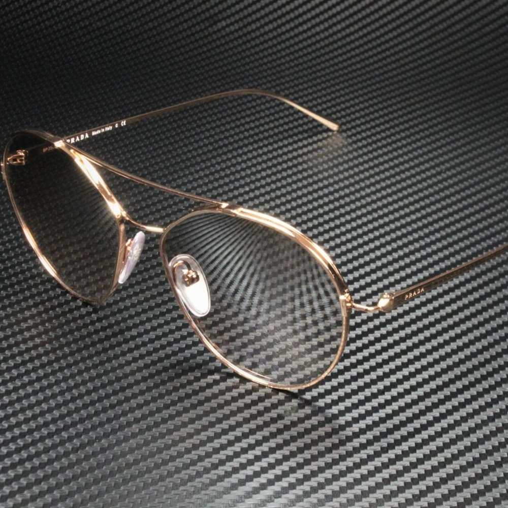 Prada Women's Pink Gold and Brown Eyeglasses!